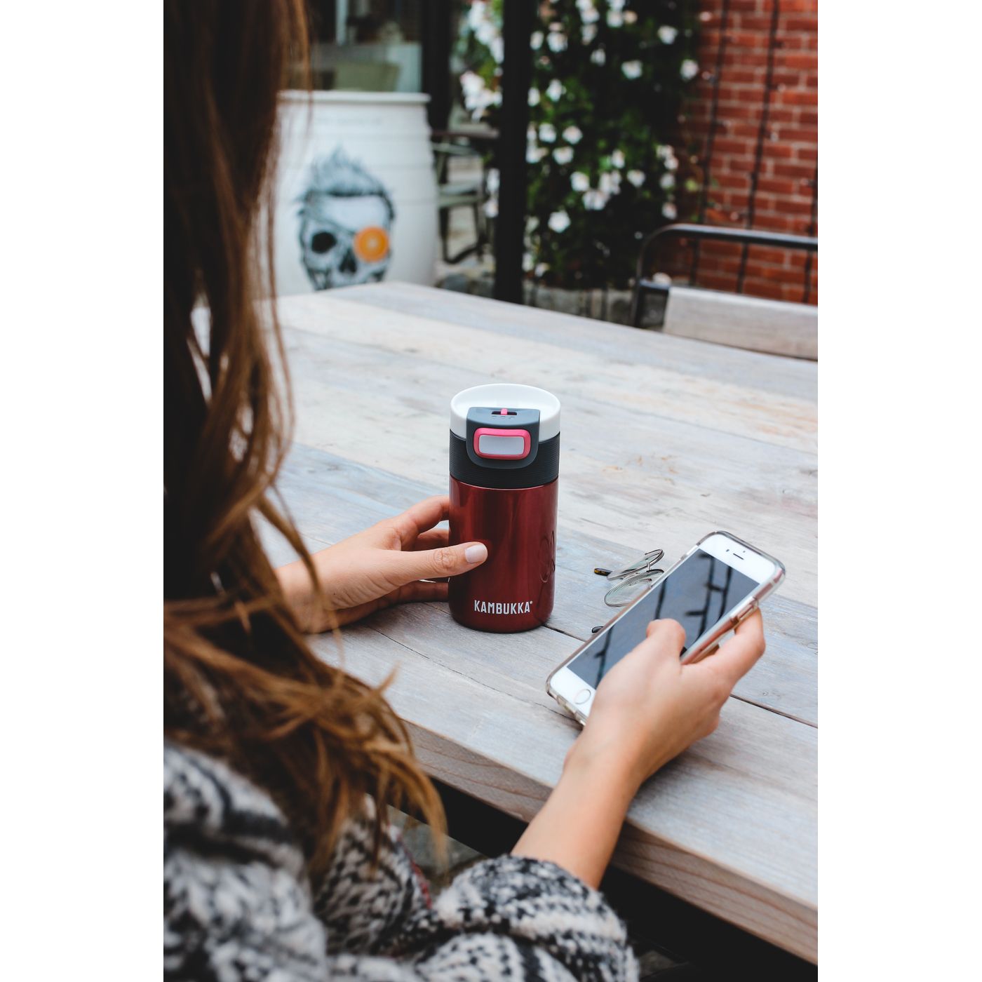 Travel mug isotherme 300 ml framboise
